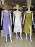Summer Square Neck Sleeveless Long Dresses